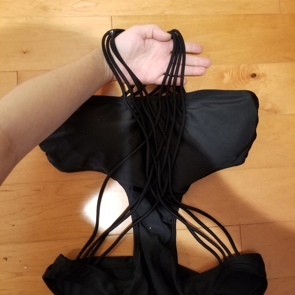 NWOT Sexy Black Strappy Monokini - Picture 2 of 8